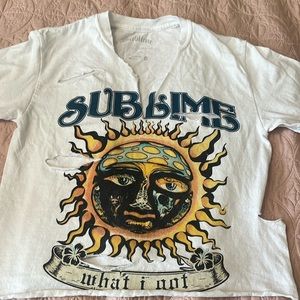 sublime crop top size S